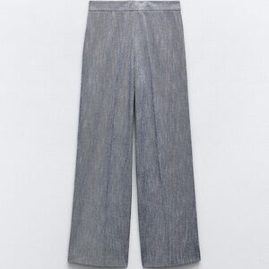 Zara Straight Leg Twill Pants